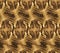 Snake skin textures. Brown with yellow snake scales background with white stripes and ornament