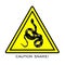 Snake warning sign. Danger, Poisonous snakes. Vector illustration