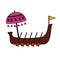 Snakeboat of onam celebration design