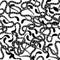 Snakes illustration with doodle ornaments, Seamless Pattern with doodle snakes