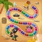 Snakes and ladders game pirates theme