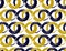 Snakes seamless background, vector dangerous venom serpents pattern.