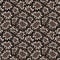Snakeskin seamless pattern. Brown and beige reptile repeating texture