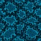Snakeskin seamless pattern. Dark teal turquoise reptile repeating texture