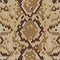 Snakeskin seamless pattern. Realistic texture of snake or another reptile skin. Beige and brown colors. Vector