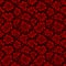 Snakeskin seamless pattern. Red and black reptile repeating texture