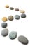 Snaking Line of Twelve Pebbles