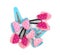 Snap Barrette Hair Clips on white background.