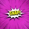 Snap comic wording concept