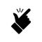 Snap fingers line icon. Easy concept vector for graphic design, logo, web site, social media, mobile app, ui illustration
