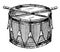 Snare Drum, vintage illustration