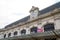 SNCF logo on bordeaux station wall National society of French railway company in