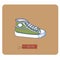 Sneaker colorfull vector drawing