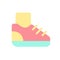 Sneaker flat color ui icon