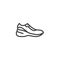 Sneaker footwear line icon