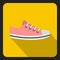 Sneaker icon in flat style