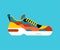 Sneaker isolated. Sneakers Sports shoes vector illustration