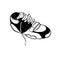 Sneaker. Running shoes glyph icon, fitness and sport, gym sign graphics, a solid pattern on a white background