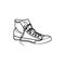 Sneakers continuous one line art illustration