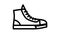 sneakers footwear line icon animation