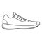 Sneakers icon vector thin line