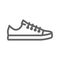Sneakers line vector icon
