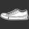 Sneakers shoes. Vector concept in doodle and sketch style