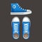 Sneakers tennies popular youth footwear icons