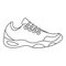 Sneakers for tennis icon, outline style