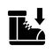 Sneakers vector, Black friday related solid icon