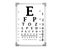 Snellen Eye Chart Test Box. 3d Rendering