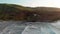 Snelling Beach in Kangaroo Island at sunset. Panoramic aerial view