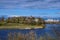 Snetogorsky Monastery. Nice view of the monastery and the city. Milestones in history. Sunny day.