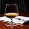 Snifter glass of cognac