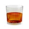 Snifter glass with whiskey, realistic cup and isolated. Alcohol drink glass icon illustration