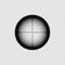 Sniper automatic rifle crosshairs. Gun viewfinder target icon