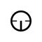 Sniper crosshairs bold icon. Simple gun scope sight glyph
