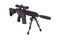 Sniper rifle with bipod isolated