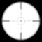 Sniper\'s scope sight view