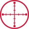 Sniper target crosshair