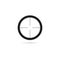 Sniper target crosshairs scope icon