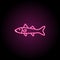 Snook neon icon. Simple thin line, outline vector of fish icons for ui and ux, website or mobile application