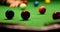 Snooker - aim and hit the red ball into a pocket