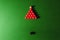 Snooker balls on green surface, shallow depth of field