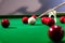 Snooker players play the game, Placing the cue ball for shot