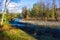 Snoqualmie River under blue sky