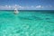 Snorkeling boat on the Caribbean Sea