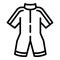 Snorkeling clothes icon, outline style