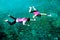 Snorkeling couple