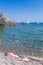 snorkeling equipment, on the beach, Mediterranean Sea, France